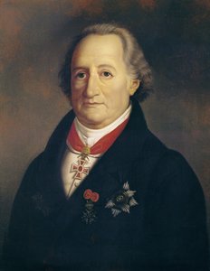 Johann Wolfgang von Goethen (1749-1832) muotokuva koristeineen